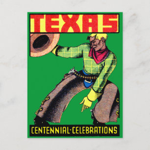 Carte Postale Centenaire du Texas 1936