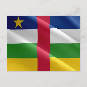 Carte Postale Central African Republic - Flag -