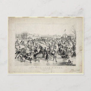 Carte Postale Central Park, 1862, Currier & Ives