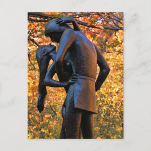 Carte Postale Central Park Automne : Statue Romeo & Juliet 01