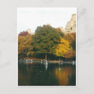 Carte Postale Central Park Boat Pond à l'automne