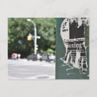 Central Park West NYC Boxing Flyer Photographie