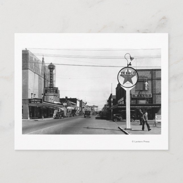 Carte Postale Centralia, WA Street Vue de la ville Photographie (Devant)