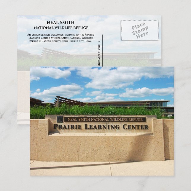 Carte Postale Centre d'apprentissage de la prairie Refuge Neal S (Devant / Derrière)