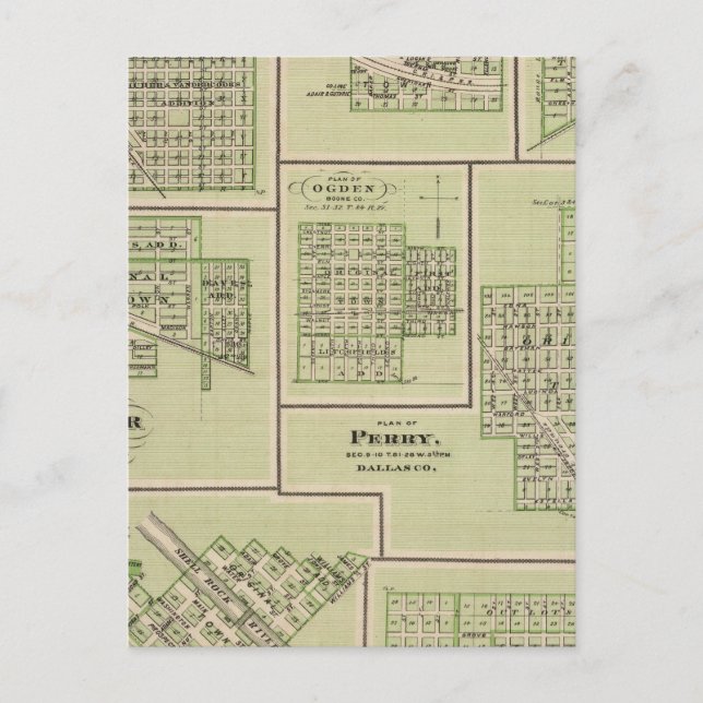 Carte Postale Centre de Dallas, Casey, DeSoto, Dexter (Devant)