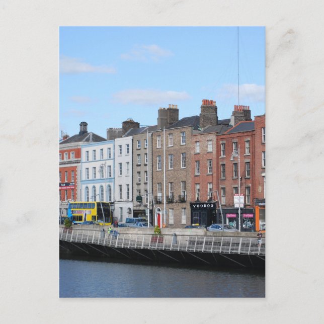 Carte Postale Centre de Dublin sur la Liffey (Devant)