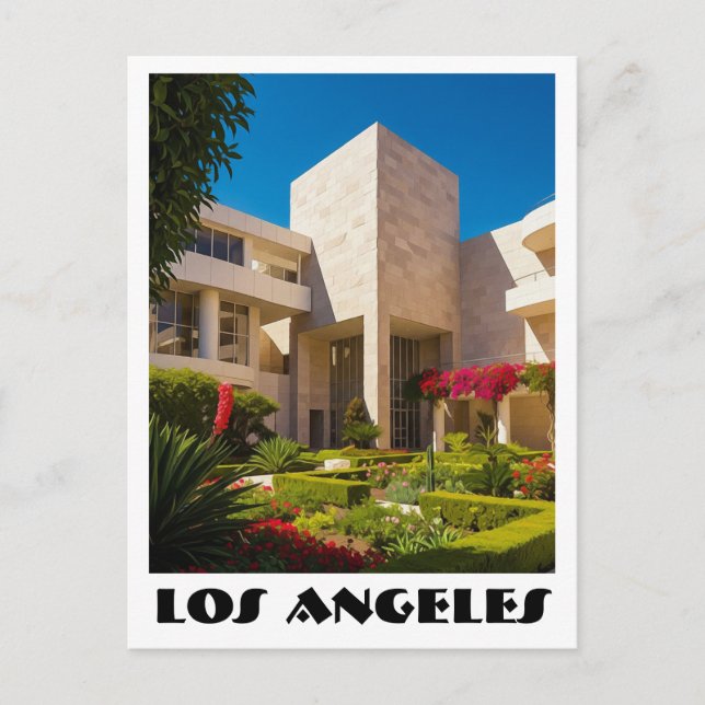 Carte Postale Centre Getty de Los Angeles Californie (Devant)