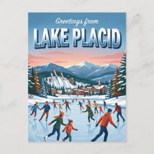 Carte Postale Centre olympique de patinage sur glace de Lake Pla
