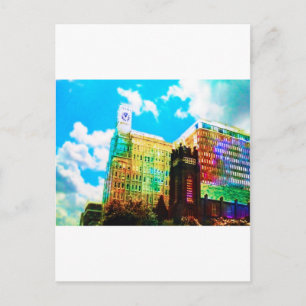 Carte Postale centre-ville animé