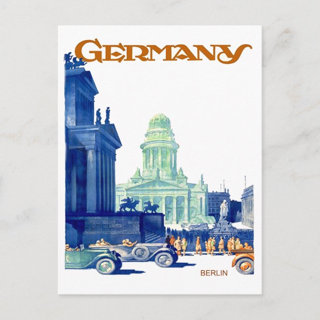 Carte Postale Centre-ville de Berlin, Allemagne (Devant)