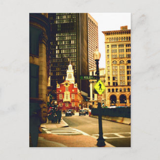 Carte Postale Centre-ville de Boston sur Kilby Street