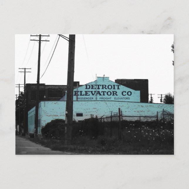 Carte Postale Centre-ville de Detroit (Devant)