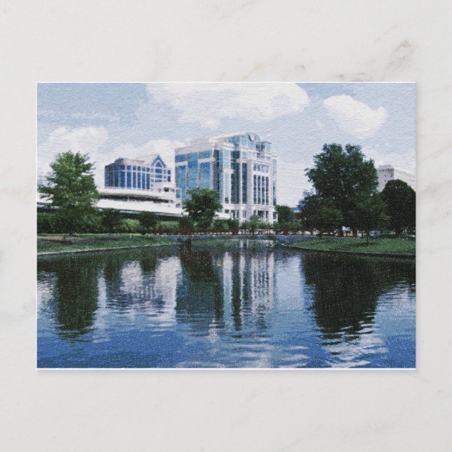 Carte Postale Centre-ville de Huntsville, Alabama (Devant)