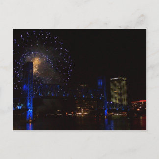 Carte Postale Centre-ville de Jacksonville 4 juillet
