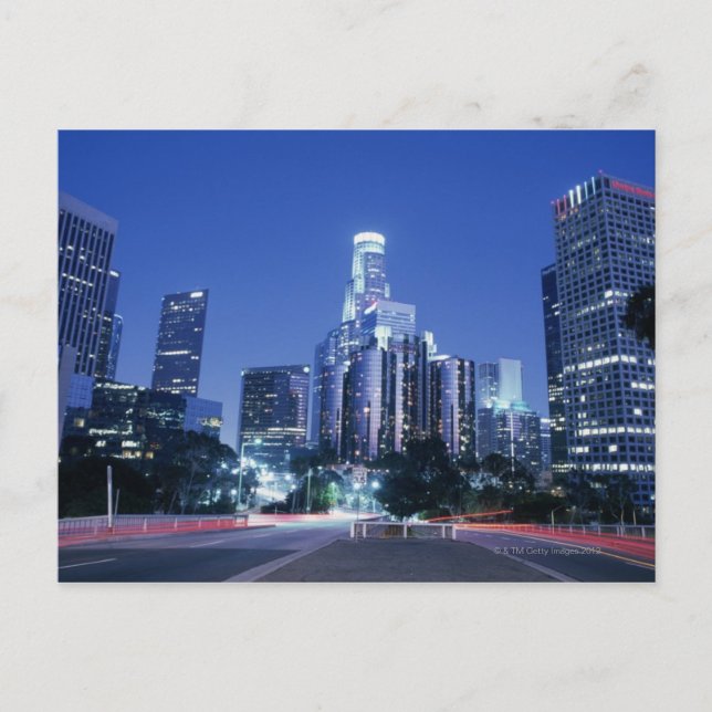 Carte Postale Centre-ville de Los Angeles (Devant)