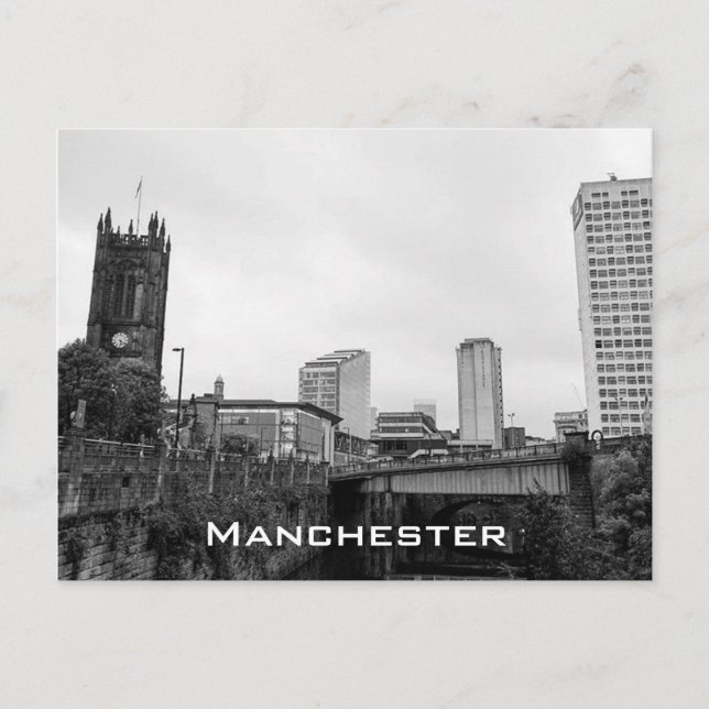 Carte Postale Centre-ville de Manchester (Devant)