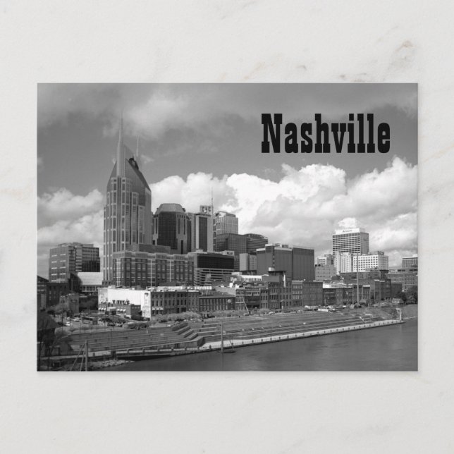 Carte Postale Centre-ville de Nashville (Devant)