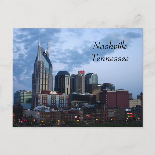 Carte Postale Centre-ville de Nashville, Tennessee (Devant)