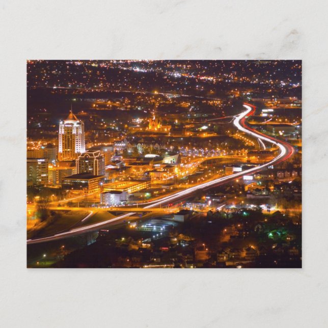 Carte Postale Centre-ville de Roanoke, Virginie (Devant)