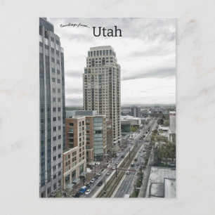 Carte Postale Centre-ville de Salt Lake City Utah