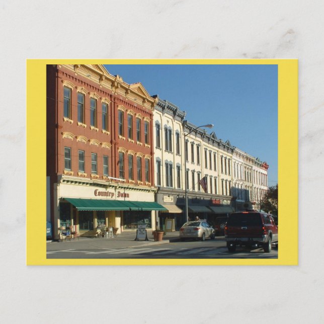 Carte Postale Centre-ville HONESDALE, Pennsylvanie (Devant)