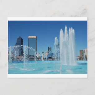Carte Postale Centre-ville Jacksonville Floride Fontaine de l'am