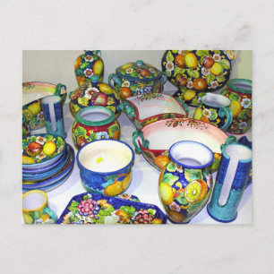 Carte Postale Céramiques de fruits de Sorrente (Italie)