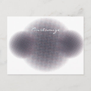 Carte Postale Cercle à demi-tonalité Abstrait Thunder_Cove