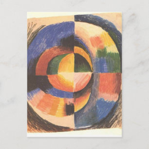 Carte Postale Cercle couleur par août Macke