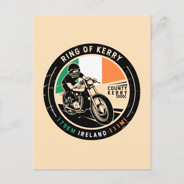 Carte Postale Cercle de la moto Kerry Irlande (Devant)