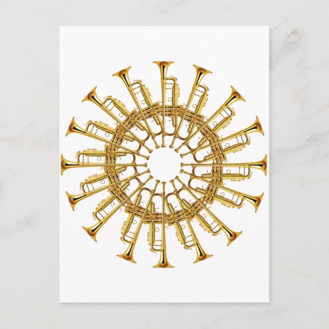 Carte Postale Cercle de trompettes (Devant)