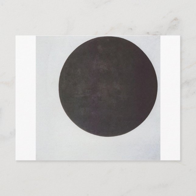 Carte Postale Cercle noir par Kazimir Malevich (Devant)