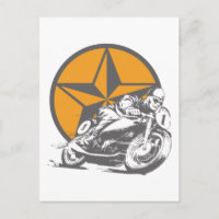 Cercle Star vintage de course de moto