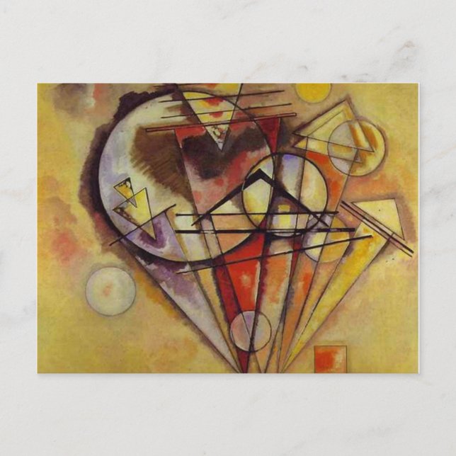 Carte Postale Cercles Abstraits Kandinsky (Devant)