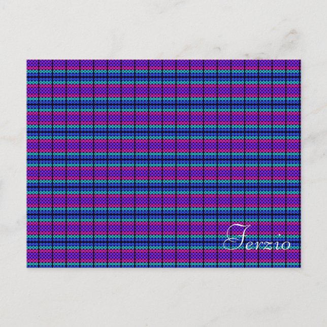 Carte Postale Cercles de néon (Devant)