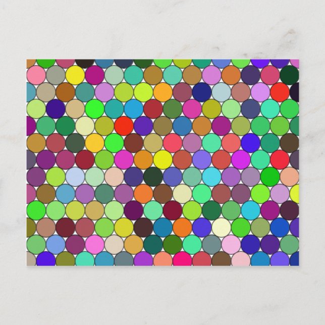 Carte postale Cercles empaquetés (Devant)