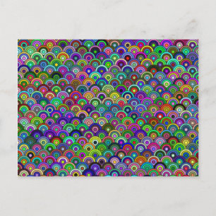 Carte postale Cercles empilés