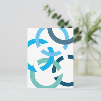 Carte Postale Cercles Enlacés