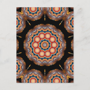 Carte Postale Cercles Kaleidoscope