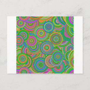 Carte Postale cercles rétro