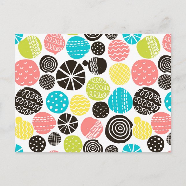 Carte Postale cercles scandinaves (Devant)