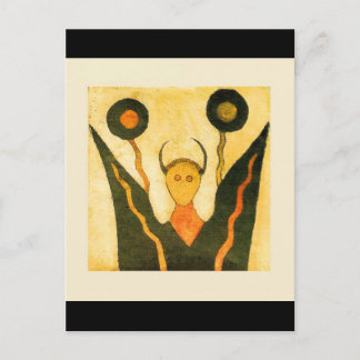 Carte Postale Cérémonie amérindienne de carré Hand Drum