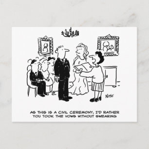 Carte Postale Cérémonie de mariage civil à l'état civil