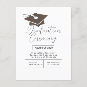 Carte Postale Cérémonie de remise des diplômes simple