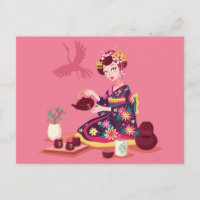 Cérémonie japonaise du thé, grue
