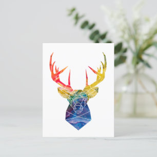 Carte Postale Cerf aquarelle