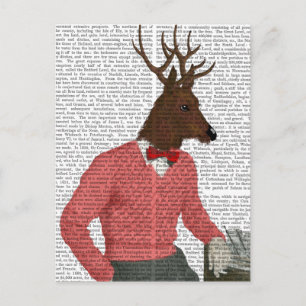 Carte Postale Cerfs Au Bar