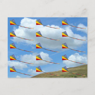 Carte postale - Cerfs-volants en formation