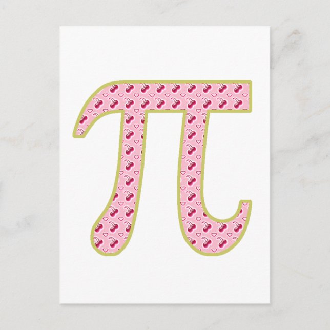 Carte Postale cerise pi (tarte) (Devant)