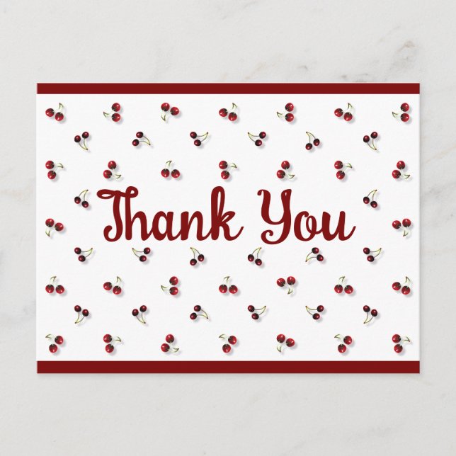 Carte postale Cerises (Devant)